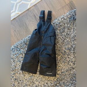 Columbia Toddler Snow Bibs Black Omni-Shield Insulated Size 2T